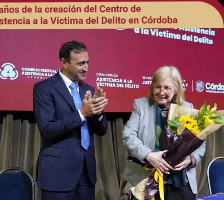Felicitamos a Hilda Marchiori por el reconocimiento a su trayectoria en la asistencia a las víctimas